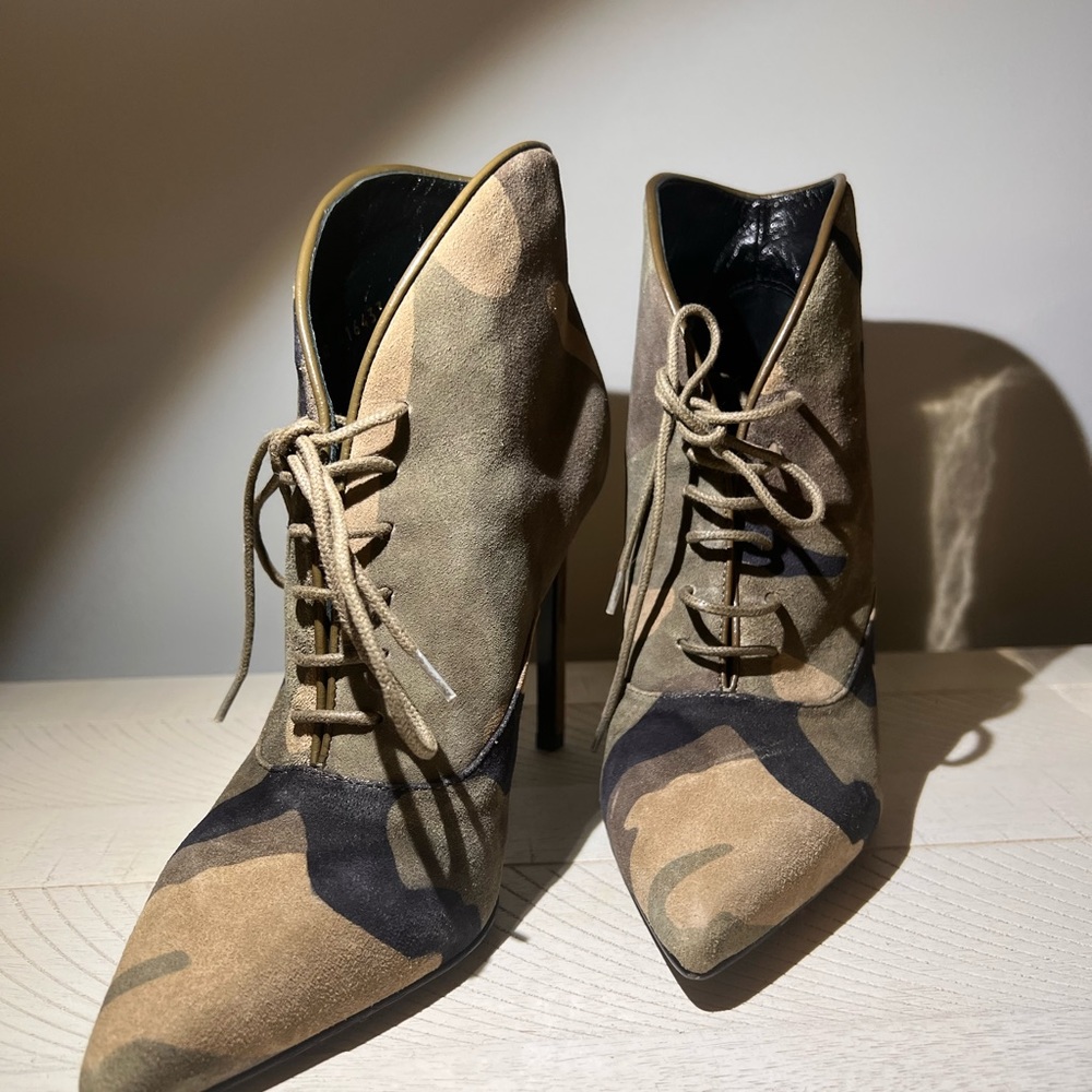 Yves Saint Laurent Camouflage booties
